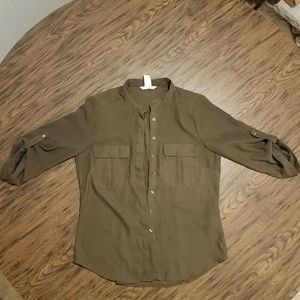 Olive/Army Green Blouse